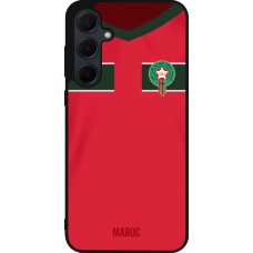 Samsung Galaxy A36 Case Hülle - Silikon schwarz Marokko 2022 personalisierbares Fussballtrikot