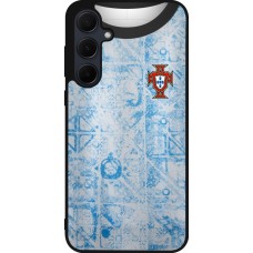 Samsung Galaxy A36 Case Hülle - Silikon schwarz Portugal Away personalisierbares Fussballtrikot