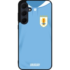 Samsung Galaxy A36 Case Hülle - Silikon schwarz Uruguay 2022 personalisierbares Fussballtrikot