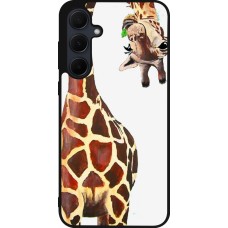 Coque Samsung Galaxy A36 - Silicone rigide noir Giraffe Fit