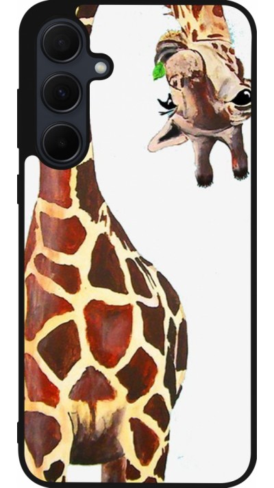 Coque Samsung Galaxy A36 - Silicone rigide noir Giraffe Fit