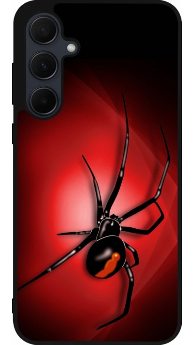 Coque Samsung Galaxy A36 - Silicone rigide noir Halloween 2023 spider black widow