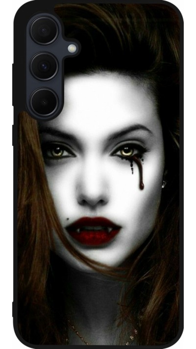 Coque Samsung Galaxy A36 - Silicone rigide noir Halloween 2023 gothic vampire