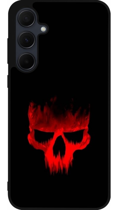 Coque Samsung Galaxy A36 - Silicone rigide noir Halloween 2023 scary skull