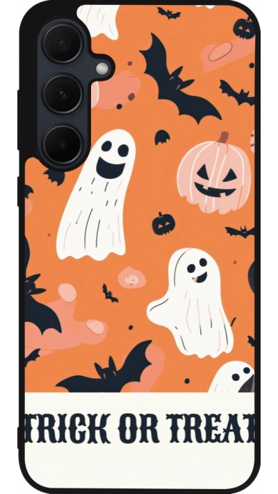 Coque Samsung Galaxy A36 - Silicone rigide noir Halloween 2025 Trick or treat