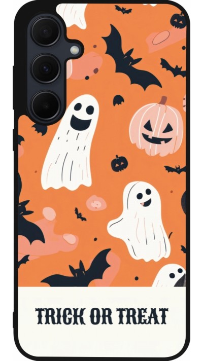 Samsung Galaxy A36 Case Hülle - Silikon schwarz Halloween 2025 Trick treat