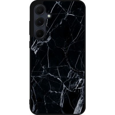 Samsung Galaxy A36 Case Hülle - Silikon schwarz Marble Black 01