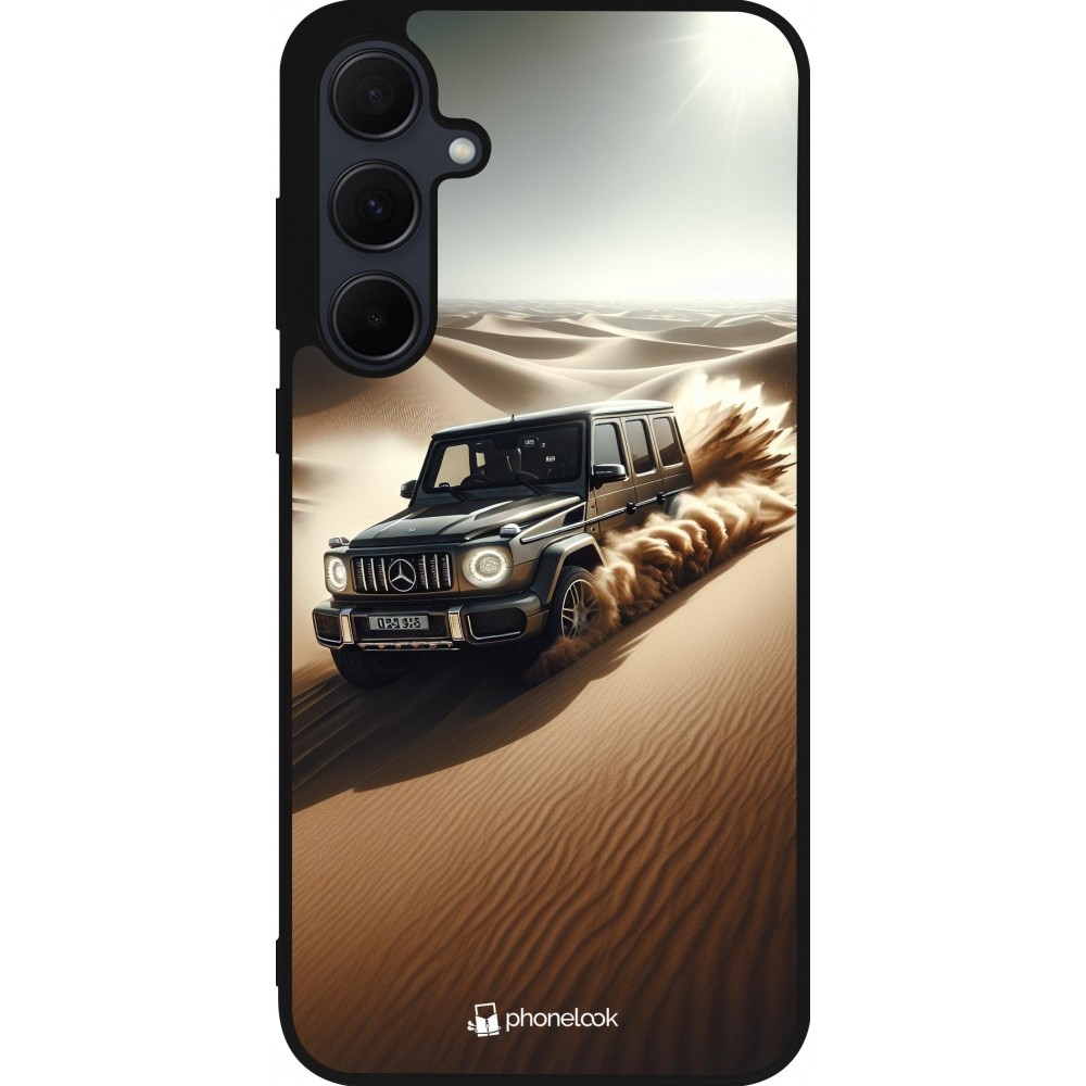 Coque Samsung Galaxy A36 - Silicone rigide noir Mercedes G Drift Desert