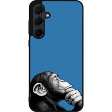 Samsung Galaxy A36 Case Hülle - Silikon schwarz Monkey Pop Art