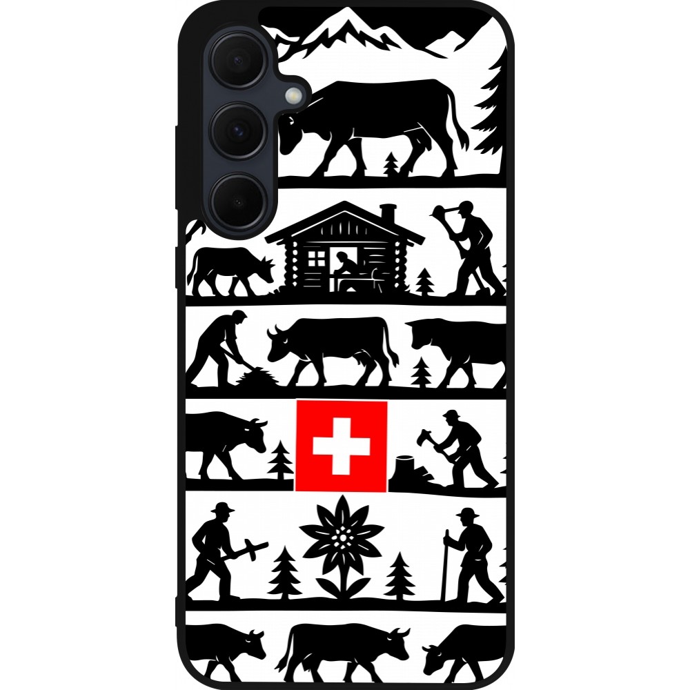 Samsung Galaxy A36 Case Hülle - Silikon schwarz Poya Schweiz 1