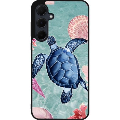 Samsung Galaxy A36 Case Hülle - Silikon schwarz Preppy Turtle