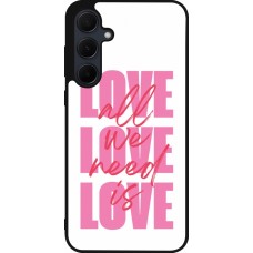 Samsung Galaxy A36 Case Hülle - Silikon schwarz Saint Valentines Day 26 Love all we need is