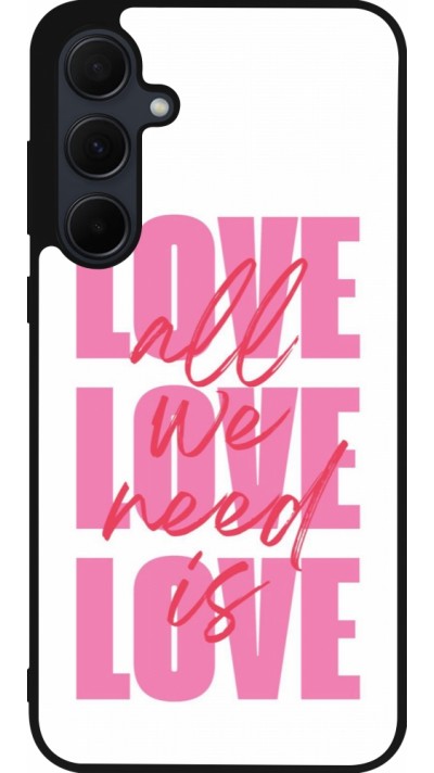 Samsung Galaxy A36 Case Hülle - Silikon schwarz Saint Valentines Day 26 Love all we need is