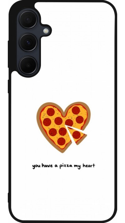 Samsung Galaxy A36 Case Hülle - Silikon schwarz Saint Valentines Day 26 You have my pizza heart