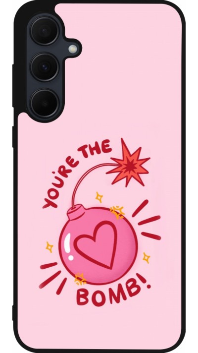 Samsung Galaxy A36 Case Hülle - Silikon schwarz Saint Valentines Day 26 You are the bomb