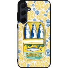 Coque Samsung Galaxy A36 - Silicone rigide noir Sardines in oil 2026