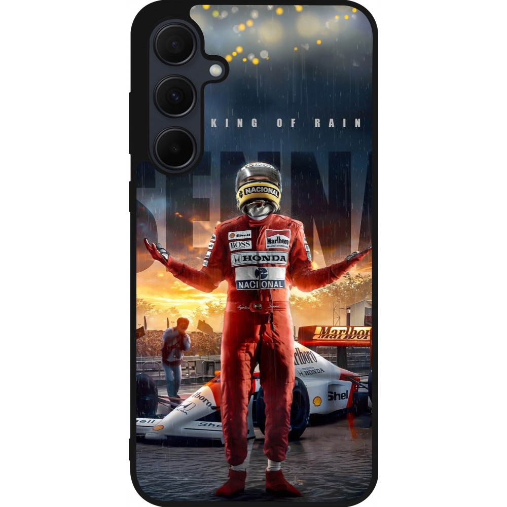 Coque Samsung Galaxy A36 - Silicone rigide noir Senna The King of Rain