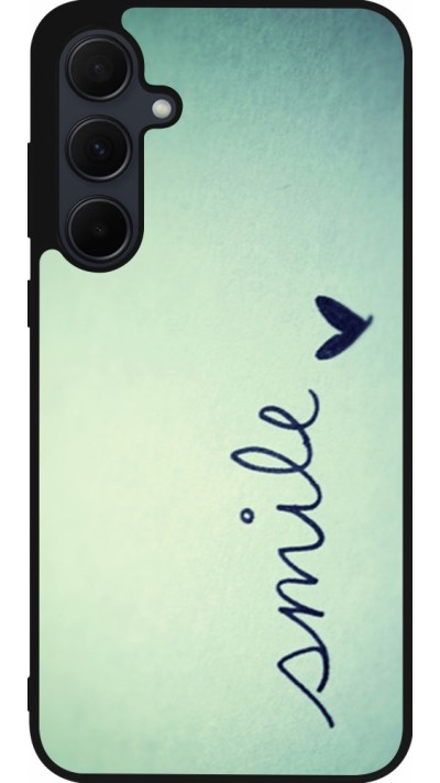 Coque Samsung Galaxy A36 - Silicone rigide noir Smile