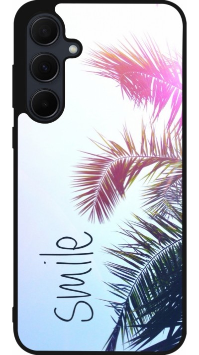 Coque Samsung Galaxy A36 - Silicone rigide noir Smile 05