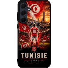 Coque Samsung Galaxy A36 - Silicone rigide noir Football Tunisie splash 2026