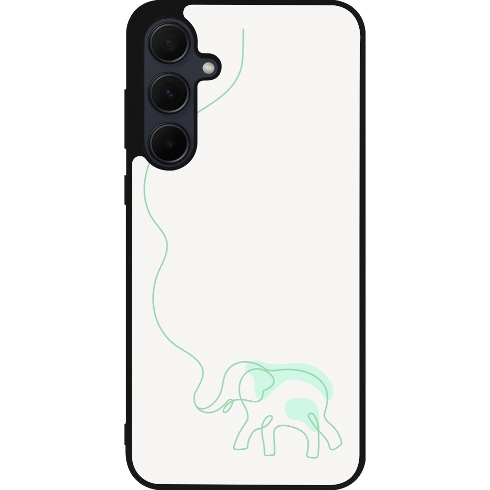 Coque Samsung Galaxy A36 - Silicone rigide noir Spring 23 baby elephant