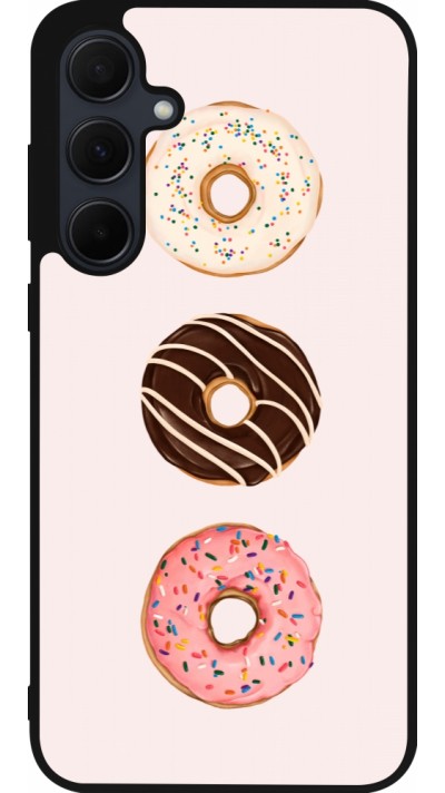 Coque Samsung Galaxy A36 - Silicone rigide noir Spring 23 donuts