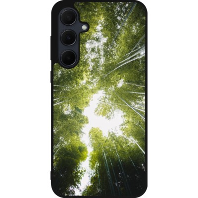 Coque Samsung Galaxy A36 - Silicone rigide noir Spring 23 forest blue sky