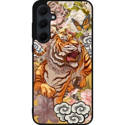 Coque Samsung Galaxy A36 - Silicone rigide noir Spring 23 japanese tiger