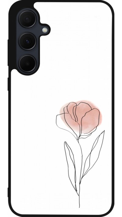 Coque Samsung Galaxy A36 - Silicone rigide noir Spring 23 minimalist flower