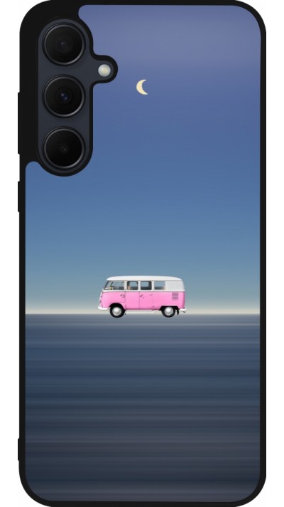 Coque Samsung Galaxy A36 - Silicone rigide noir Spring 23 pink bus