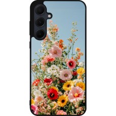 Coque Samsung Galaxy A36 - Silicone rigide noir Spring flowers 2026