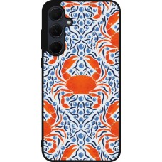 Samsung Galaxy A36 Case Hülle - Silikon schwarz Crabs and pearls Summer 2026