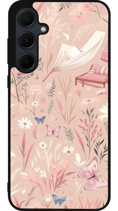 Coque Samsung Galaxy A36 - Silicone rigide noir Summer Pastel Pattern