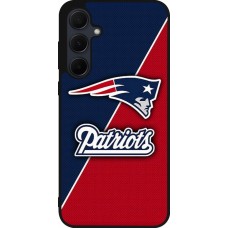 Samsung Galaxy A36 Case Hülle - Silikon schwarz Super Bowl 26 Patriots 1