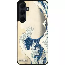 Samsung Galaxy A36 Case Hülle - Silikon schwarz Kunstbild - Die große Welle vor Kanagawa - Hokusai