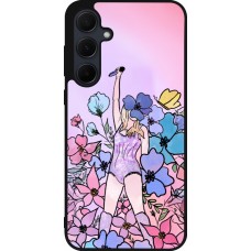 Samsung Galaxy A36 Case Hülle - Silikon schwarz Taylor Swift Sketch - Pink