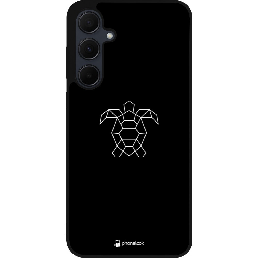 Samsung Galaxy A36 Case Hülle - Silikon schwarz Turtles lines on black