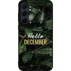 Samsung Galaxy A36 Case Hülle - Silikon schwarz Winter 25 Winter hello december
