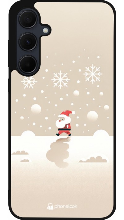 Samsung Galaxy A36 Case Hülle - Silikon schwarz Weihnachten 2023 Minimalistischer Weihnachtsmann