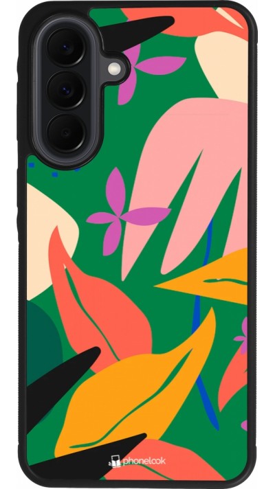 Coque Samsung Galaxy A37 - Silicone rigide noir Abstract Jungle