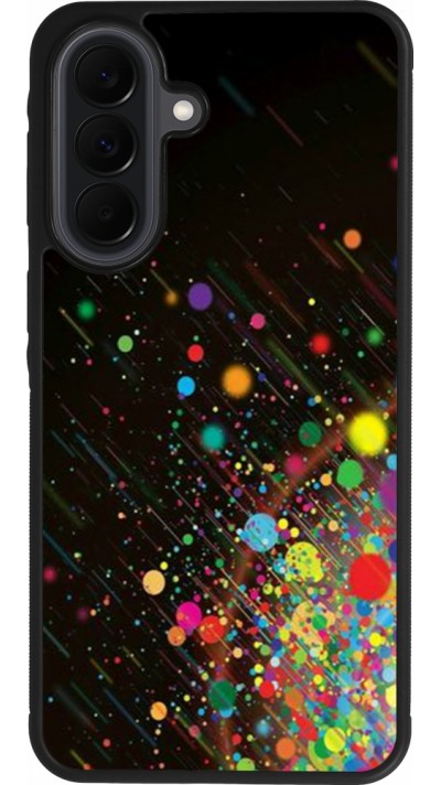 Coque Samsung Galaxy A37 - Silicone rigide noir Abstract Bubble Lines