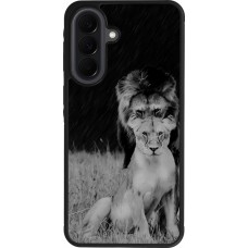 Samsung Galaxy A37 Case Hülle - Silikon schwarz Angry lions