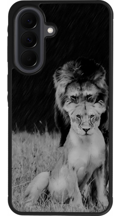 Coque Samsung Galaxy A37 - Silicone rigide noir Angry lions