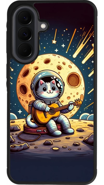 Coque Samsung Galaxy A37 - Silicone rigide noir AstroCat RockLune