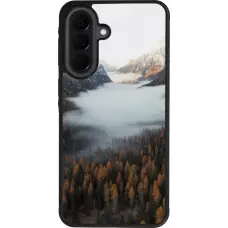 Samsung Galaxy A37 Case Hülle - Silikon schwarz Autumn 22 forest lanscape