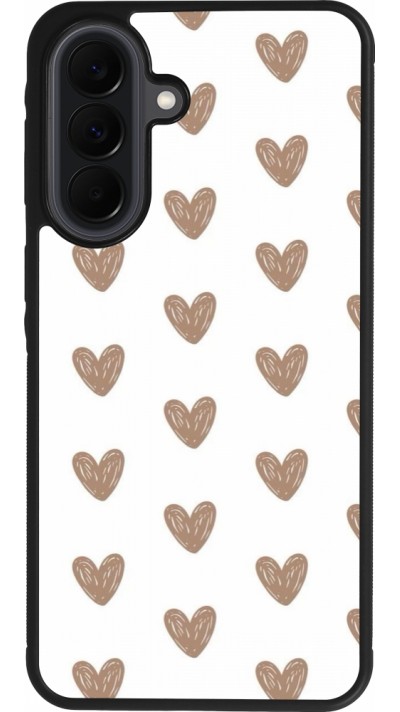 Coque Samsung Galaxy A37 - Silicone rigide noir Autumn 2024 brown hearts