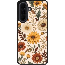Coque Samsung Galaxy A37 - Silicone rigide noir Autumn 25 Flower pattern