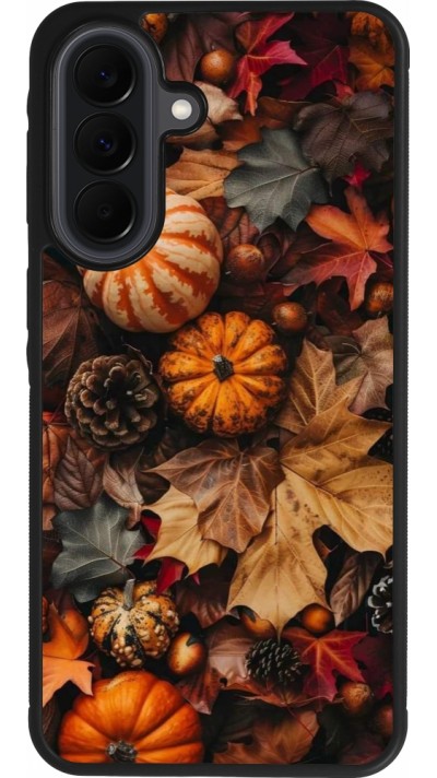 Coque Samsung Galaxy A37 - Silicone rigide noir Autumn 25 Pumpkin
