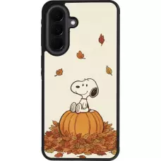 Coque Samsung Galaxy A37 - Silicone rigide noir Autumn 26 Snoopy autumn