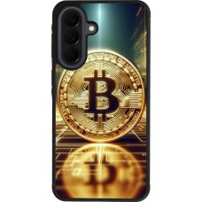 Coque Samsung Galaxy A37 - Silicone rigide noir Bitcoin Standing